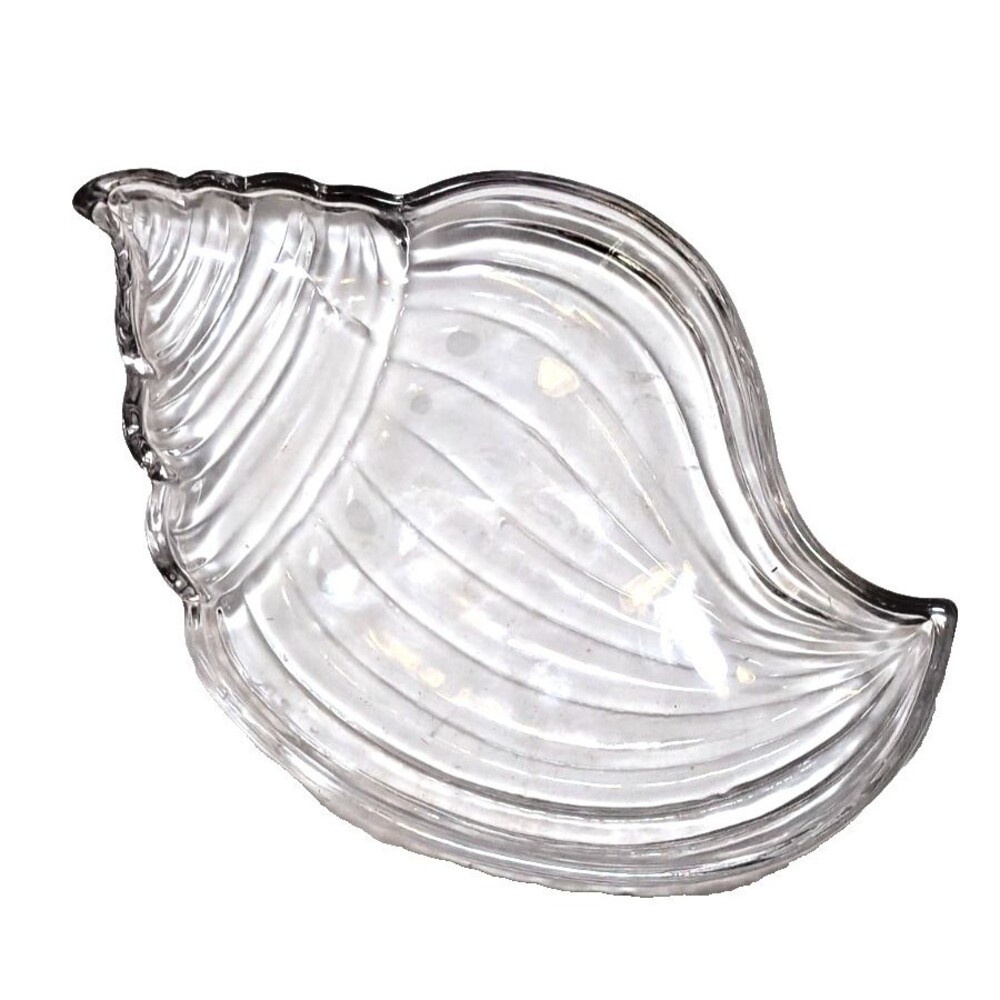 Abbott Collection Conch Shell Bowl Clear Small Dish Jewelry Trinket Tray Gift